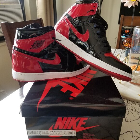 Air Jordan 1 Retro High OG "Patent Bred" in Men's size 13 **Brand New** - Picture 1 of 8